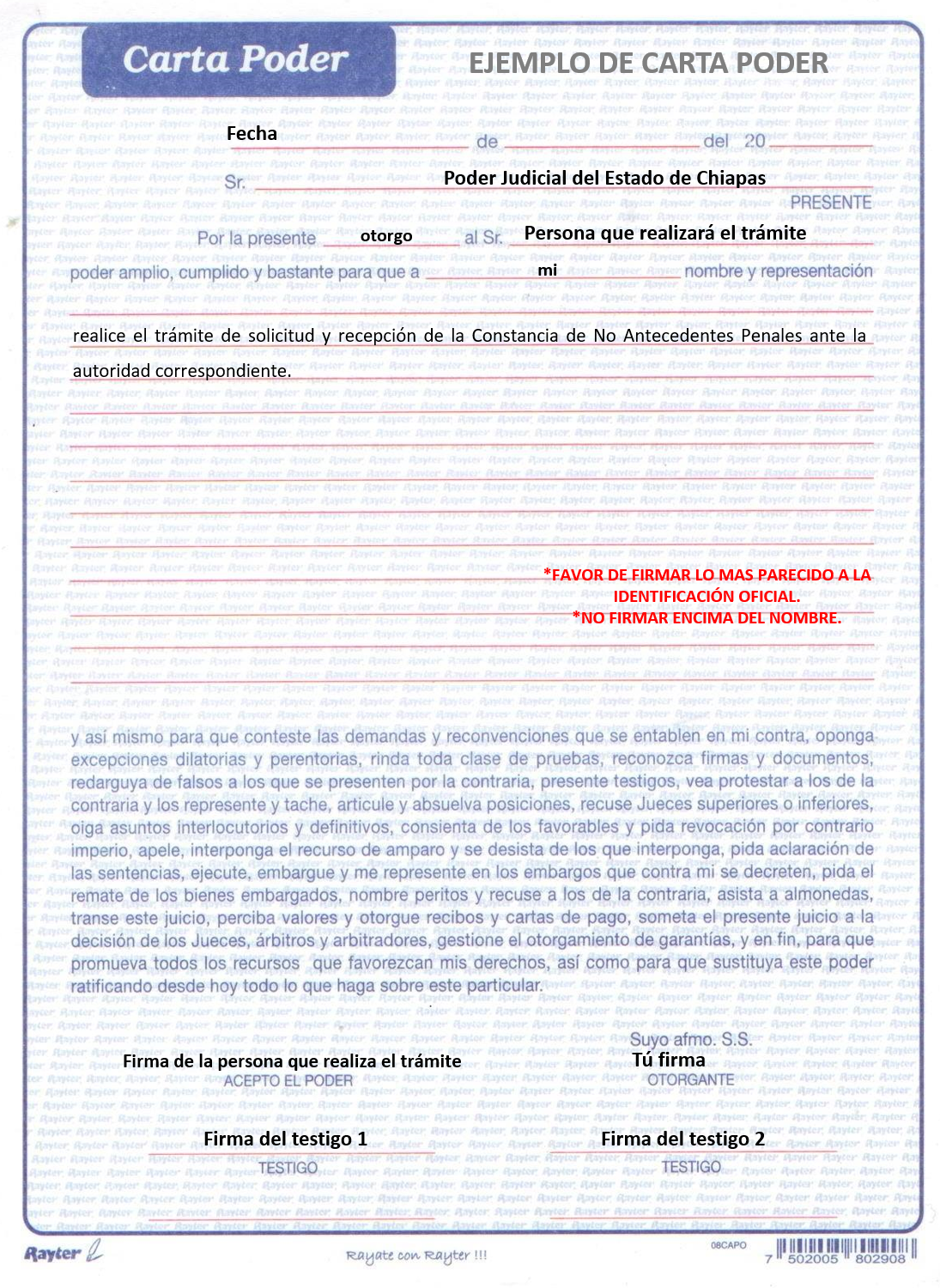 Carta Poder